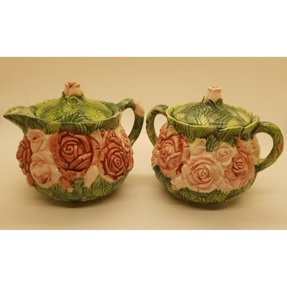 The Haldon Group "ROSE" Sugar & Creamer Set 1987 - Picture 10 of 10